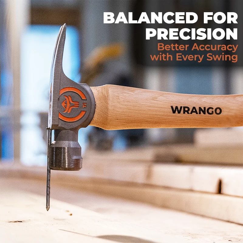 Wrango Tools | 14oz Titanium Hammer – 17in Wood Handle