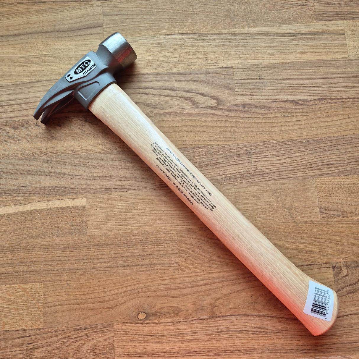 MTC Tools | J4 10oz 14" Titanium Head D Nose Finish Wood Handle