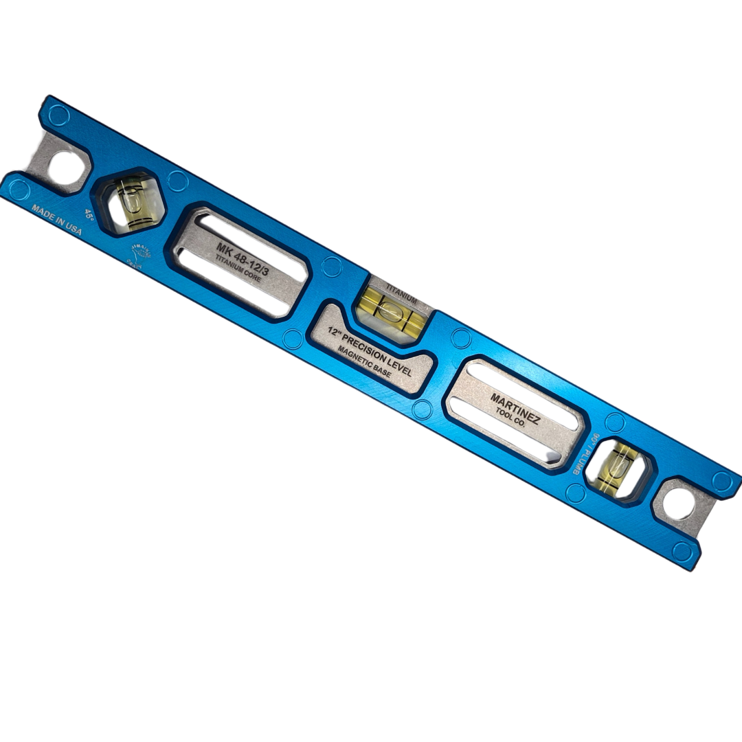 Martinez Tools | 12" Titanium Top View Level