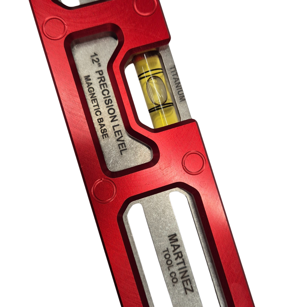 Martinez Tools | 12" Titanium Top View Level