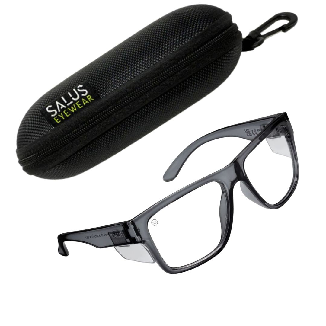 Salus Eyewear | Nova - Smoked Frame - Clear Lens