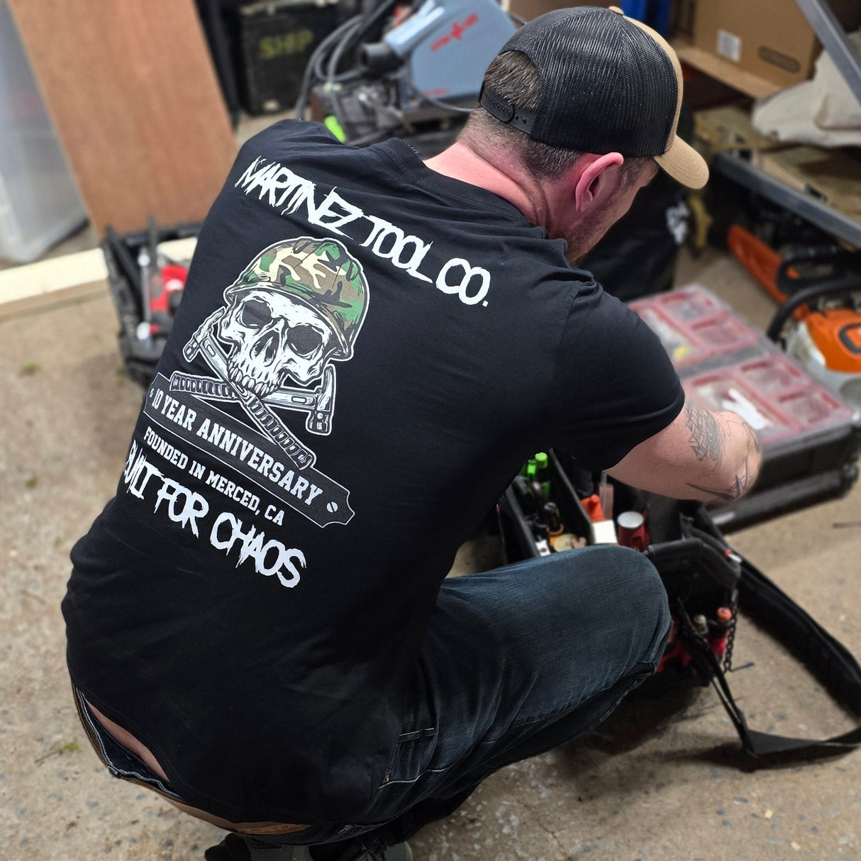 Martinez Tools | Built for Chaos Tshirt