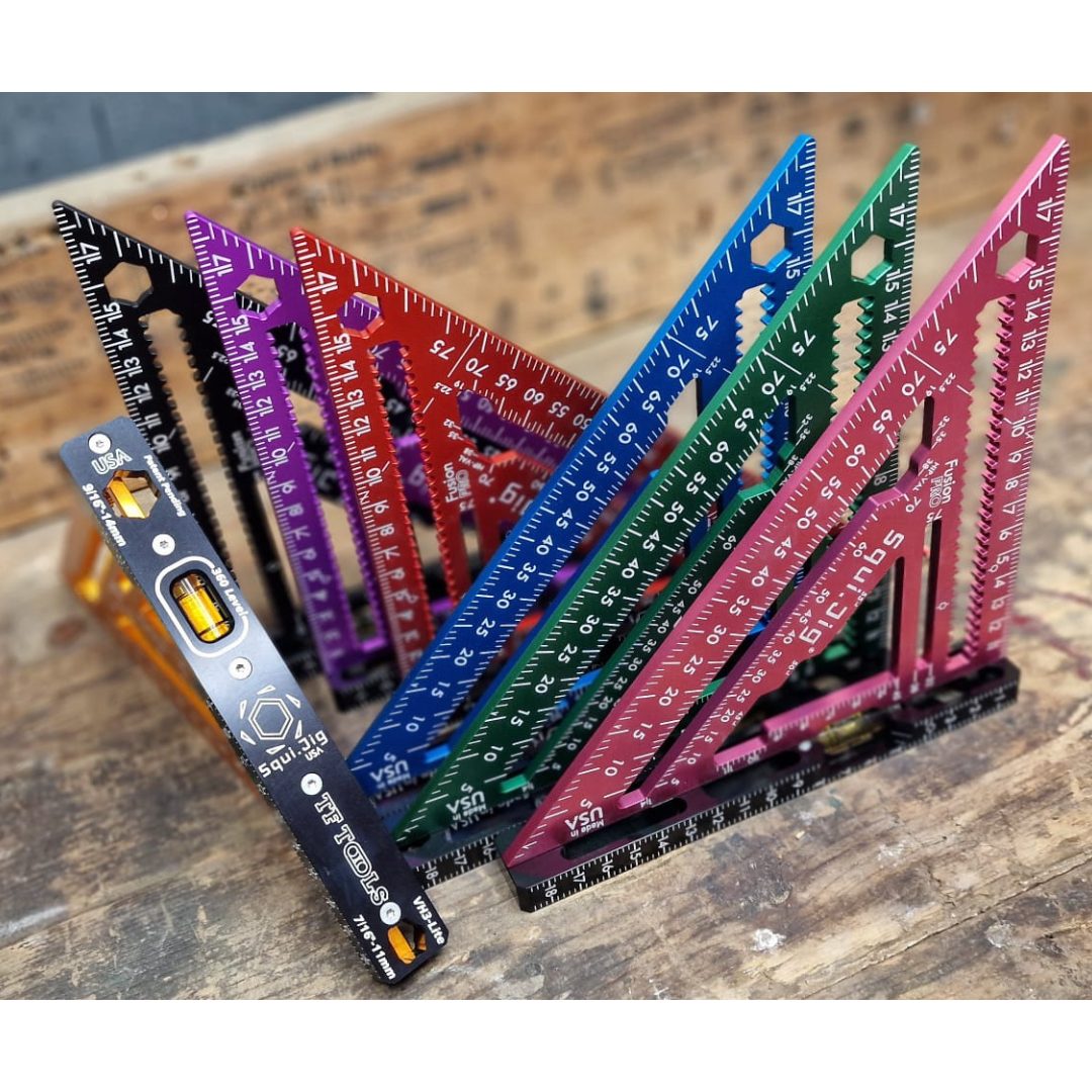 SquiJig | Fusion PRO 7.5 Inch Rafter square