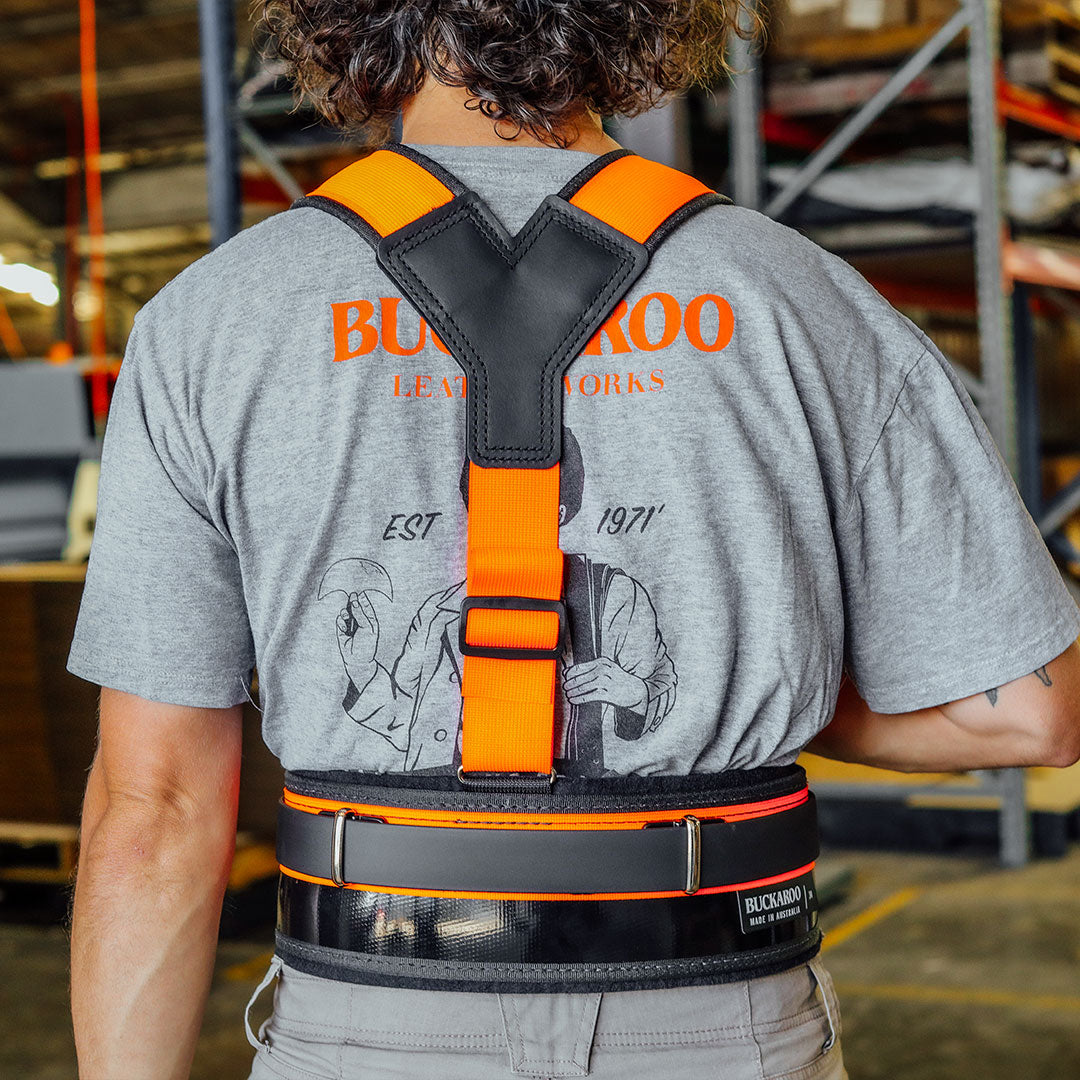 Buckaroo Toolbelts | Shoulder Braces - Orange