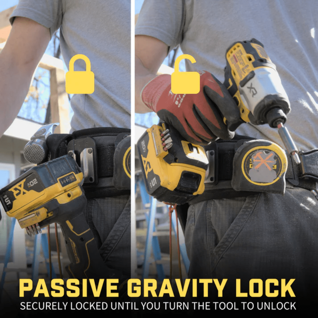 Holstery | PinPal Pro | Universal Gravity Locking Tool Holster - HolsteryTF Tools Ltd