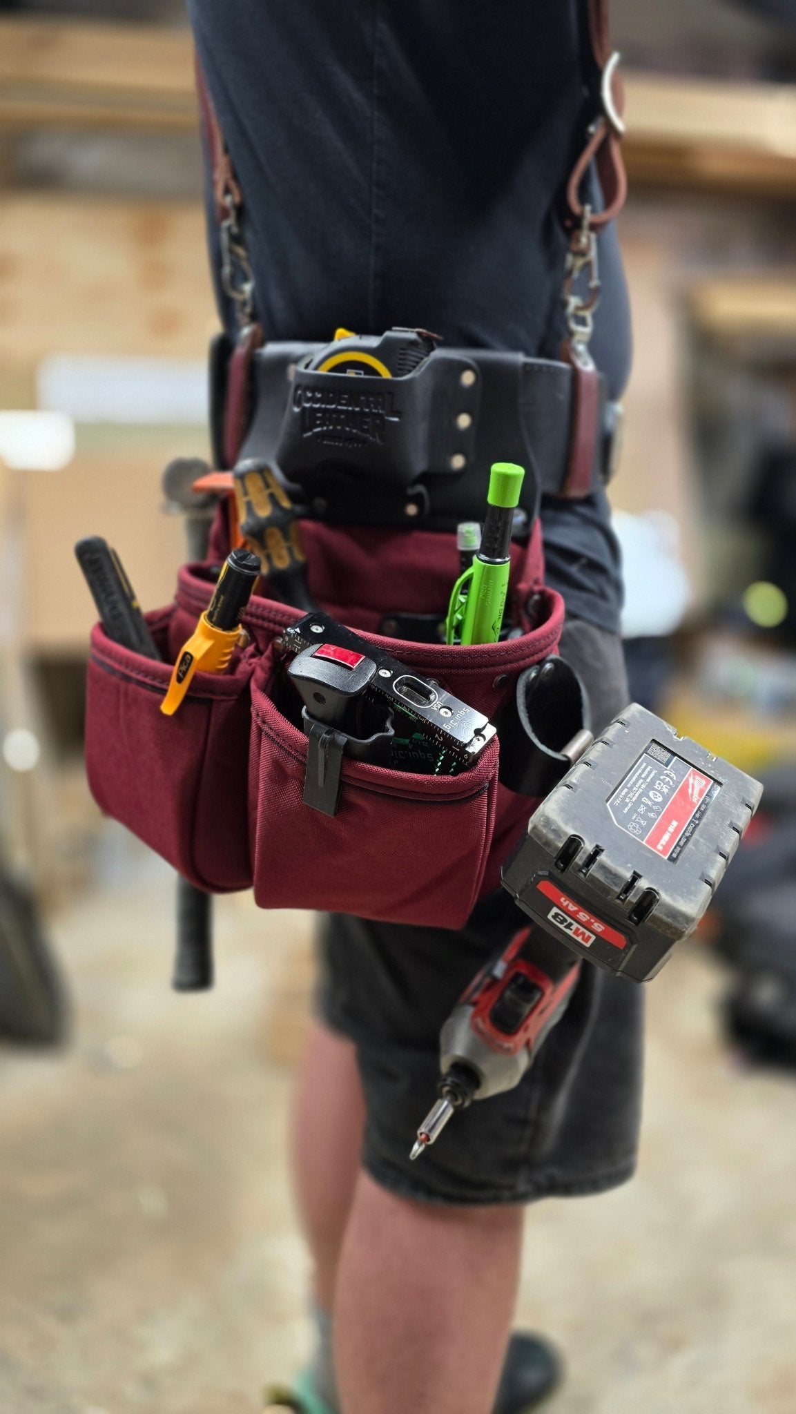 Occidental Leather Toolbelts | R8018DB Oxylights 3 Pouch Tool Bag - Occidental LeatherTF Tools Ltd