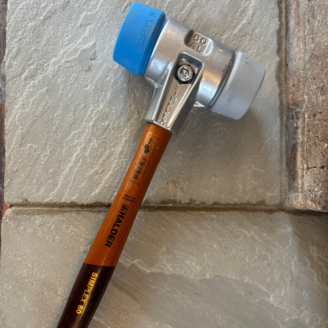 Halder | Simplex Mallet - 40cm Handle | TPE soft face & TPE medium-hard 60mm
