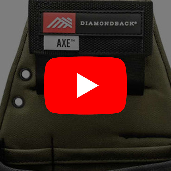 New YouTube Video - DiamondBack Axe pouch - TF Tools Ltd