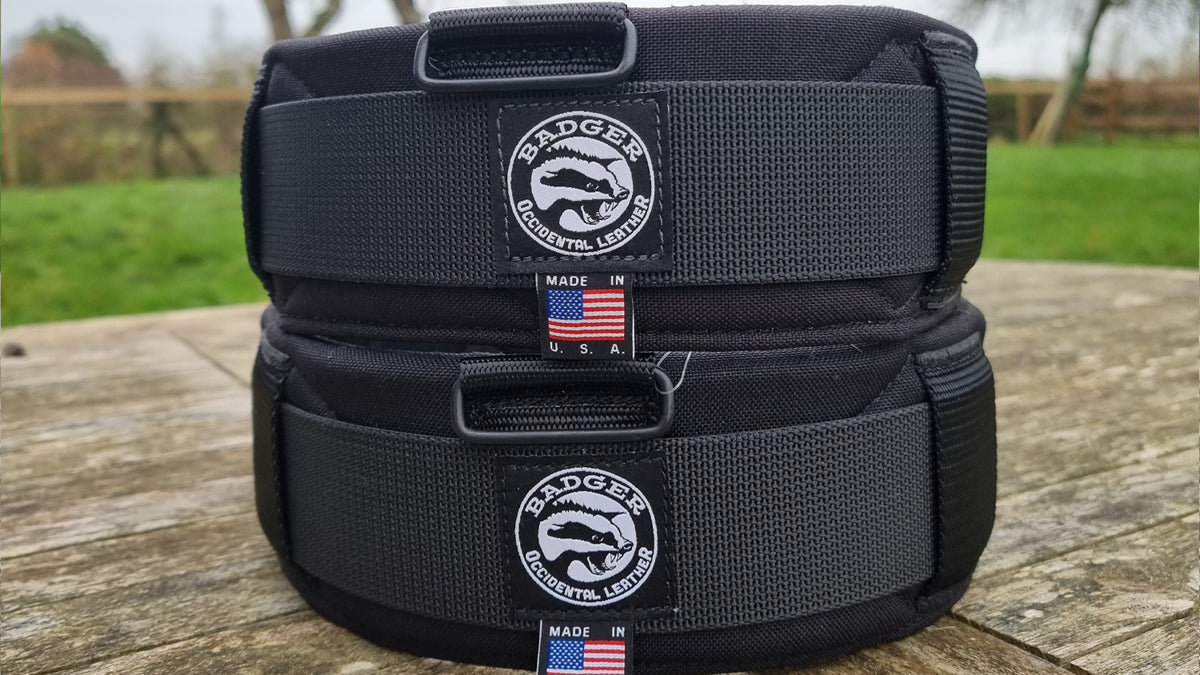 New Badger Toolbelts 3.5" Straight Belt Black — TF Tools Ltd