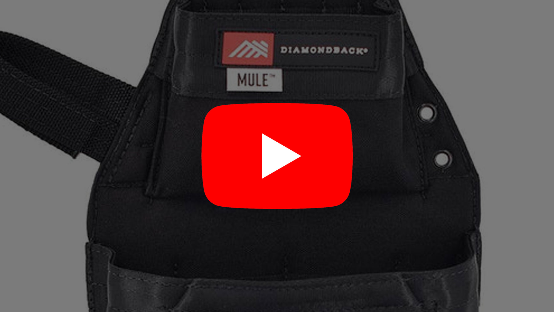 New YouTube Video - DiamondBack The Mule Pouch - TF Tools Ltd