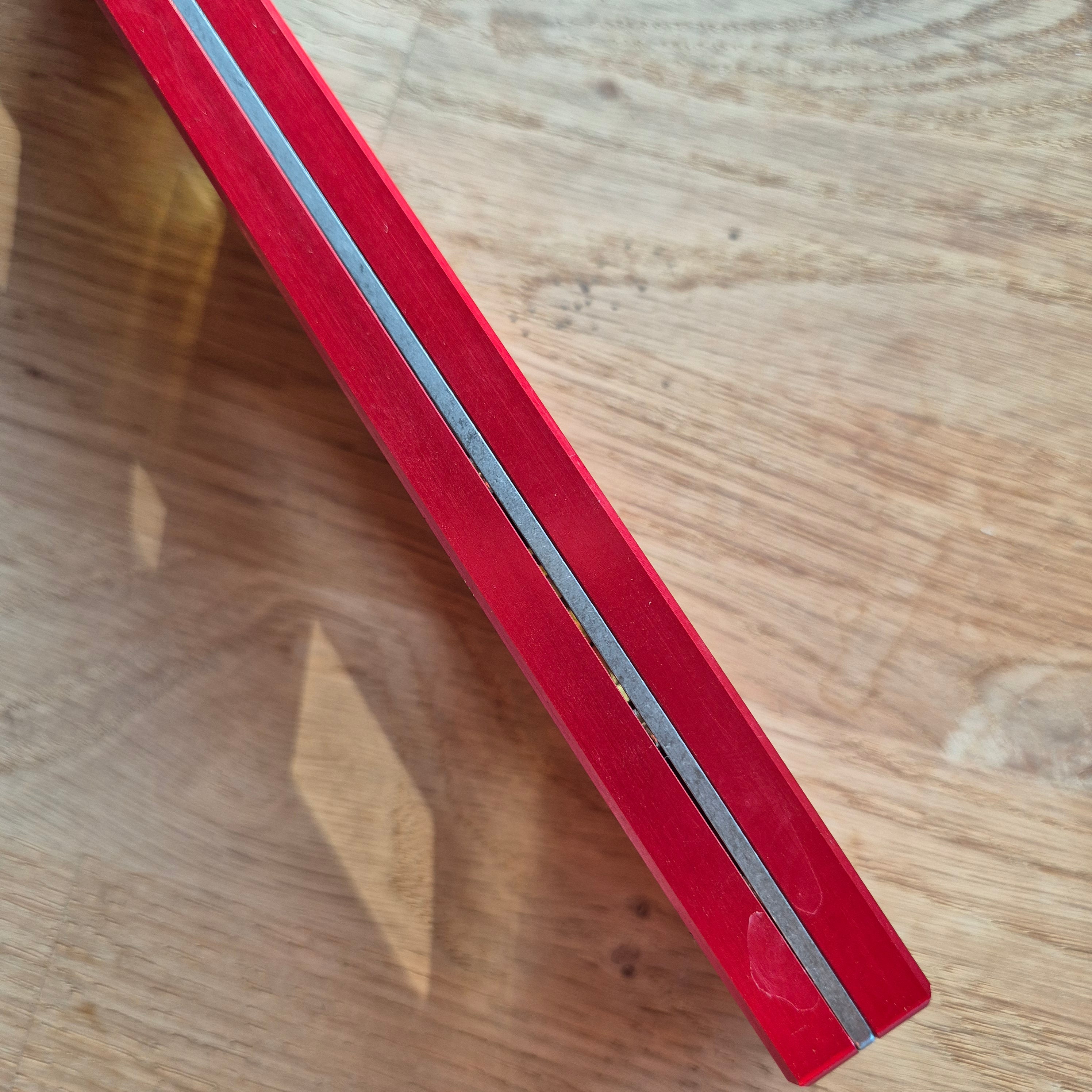 Martinez Tools |  12" Titanium Top View Level (Seconds) Red