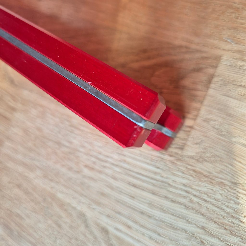 Martinez Tools |  12" Titanium Top View Level (Seconds) Red