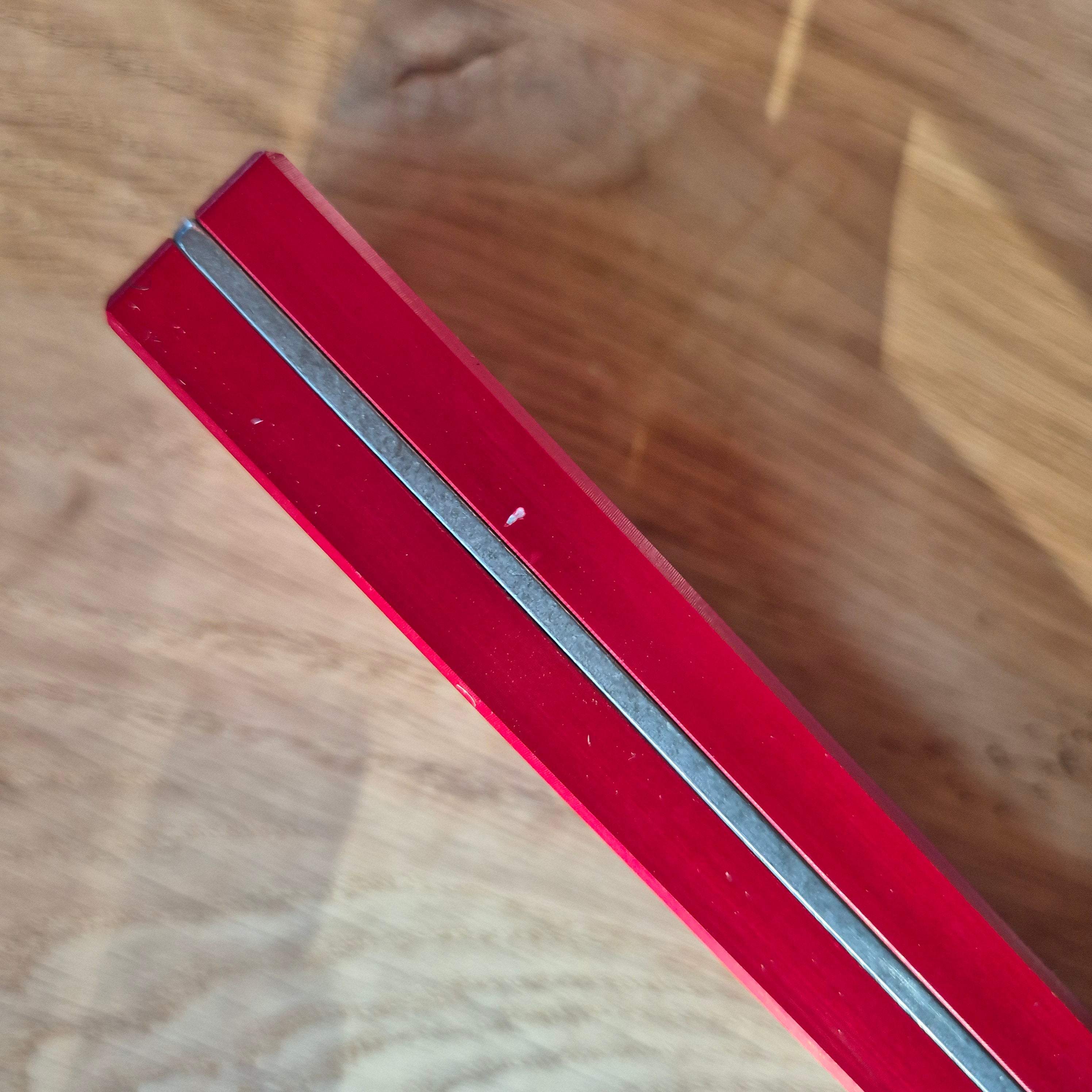 Martinez Tools |  12" Titanium Top View Level (Seconds) Red