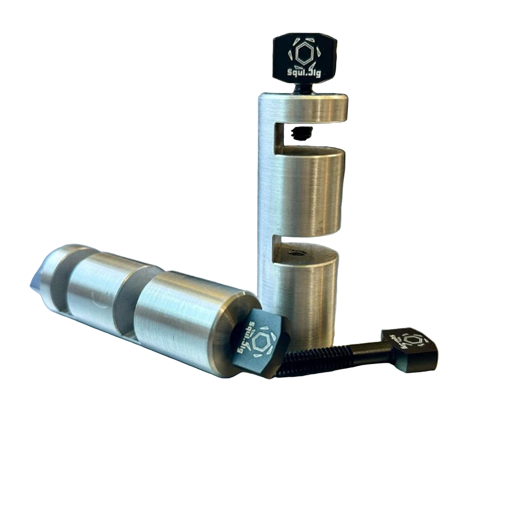 SquiJig | 3” Framing Square Attachment (Pair) Brushed Aluminium