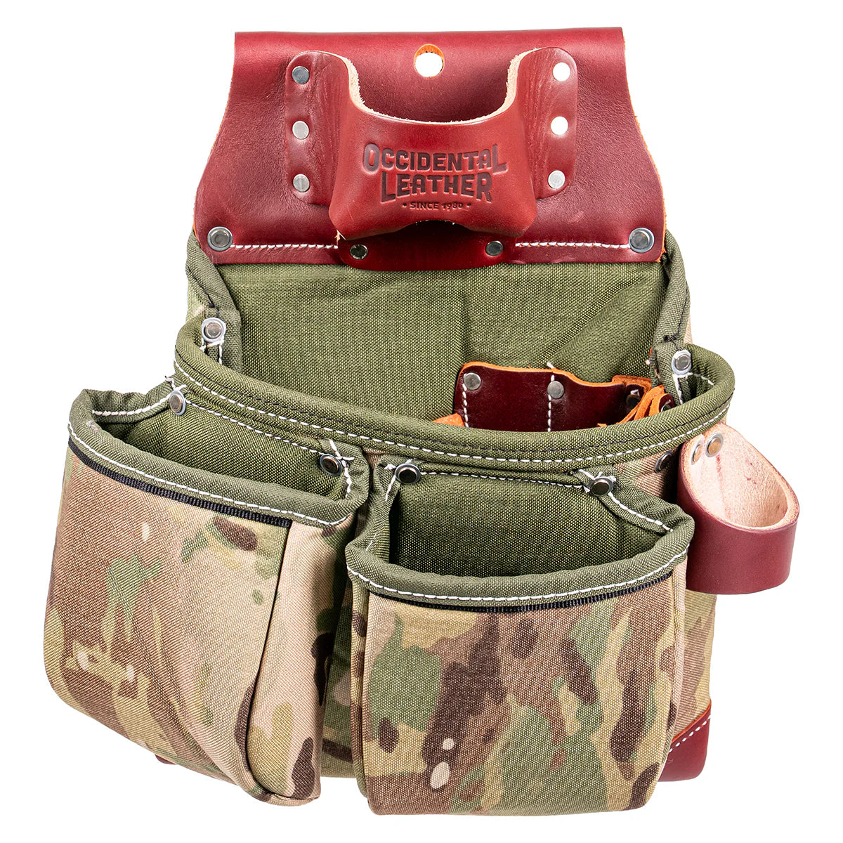 Occidental Leather Toolbelts | C8018DB OxyLights™ 3 Pouch Tool Bag with Tape Holder - Multicam®