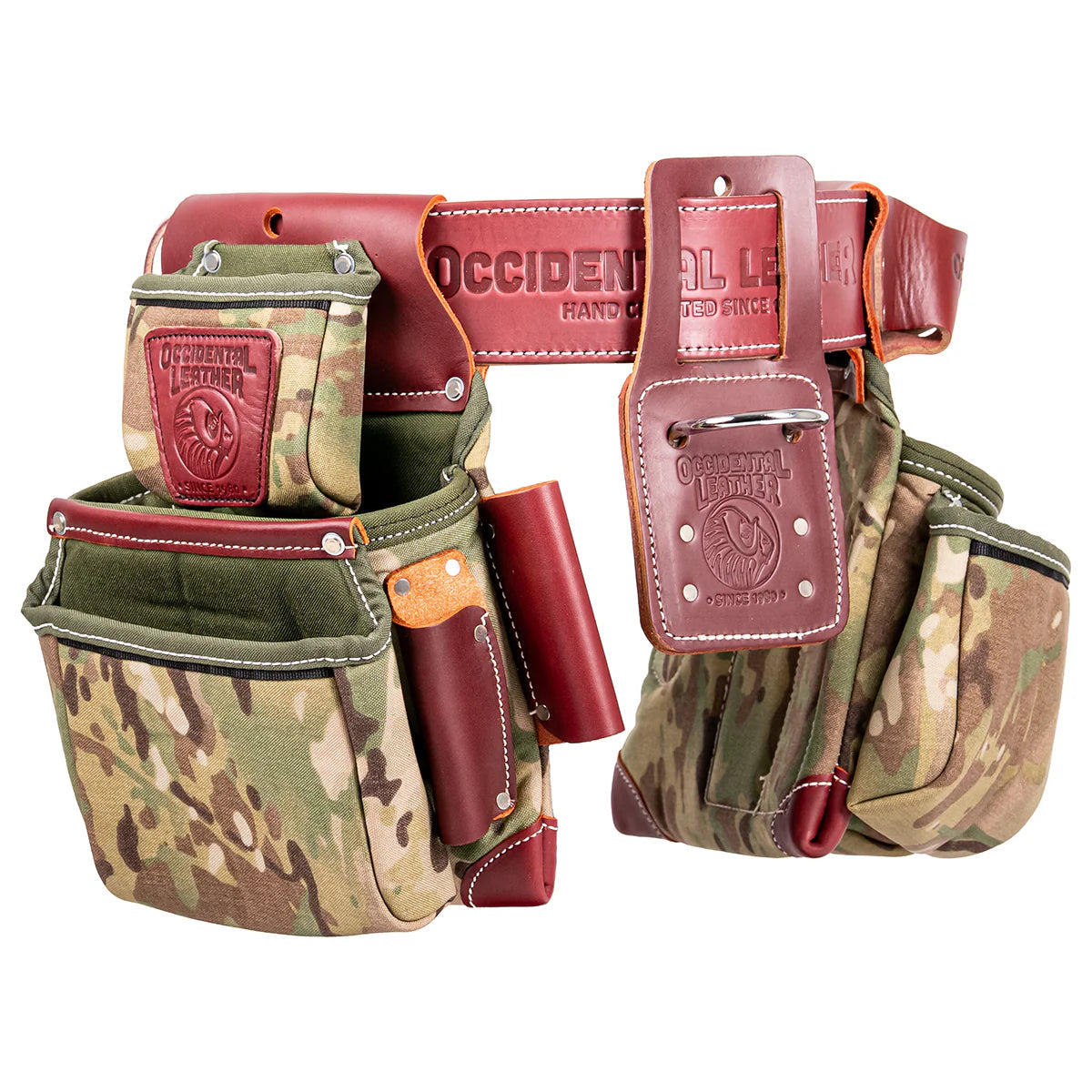 Occidental Leather Toolbelts | C8080DB Special Edition - OxyLights™ Framer Tool Belt Setup - Multicam®