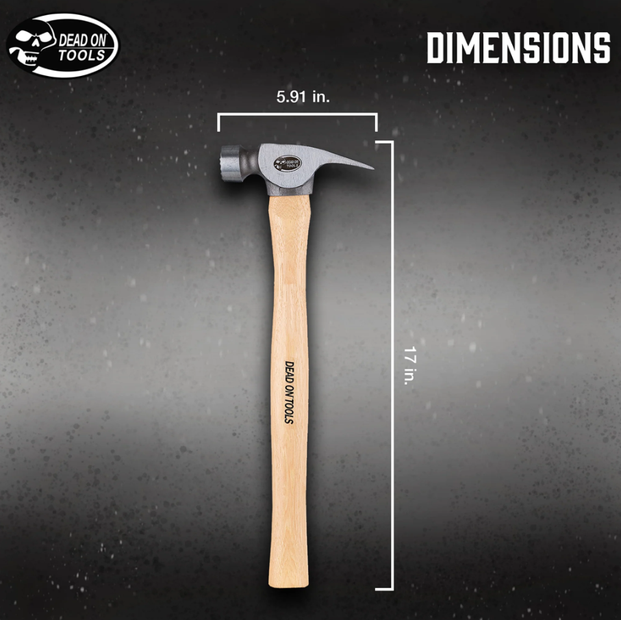 Dead on Tools | 23oz. Milled Face Framing Hammer