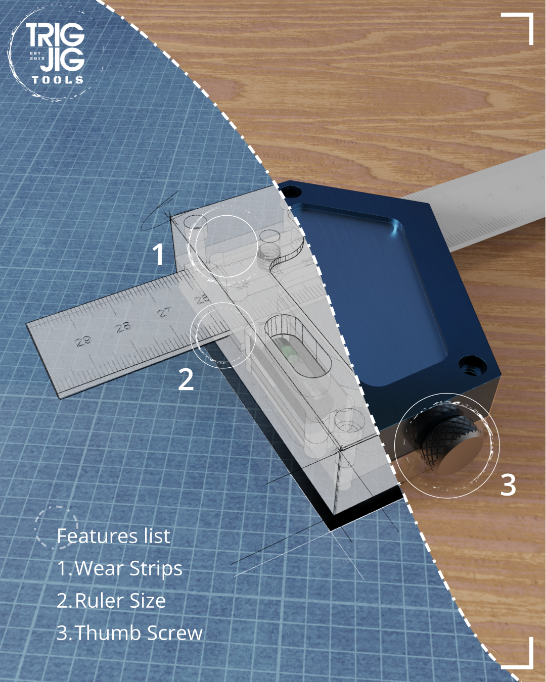 TrigJig | Glyder 82 Combination Square