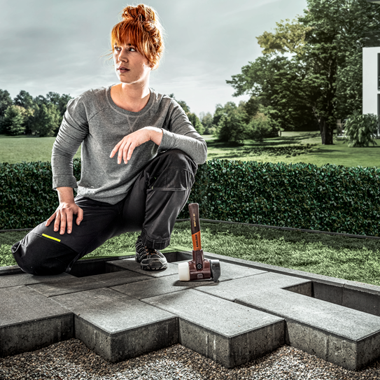 Halder | Simplex Mallet with Stand Up - 25cm Handle | Super-Plastic & Rubber