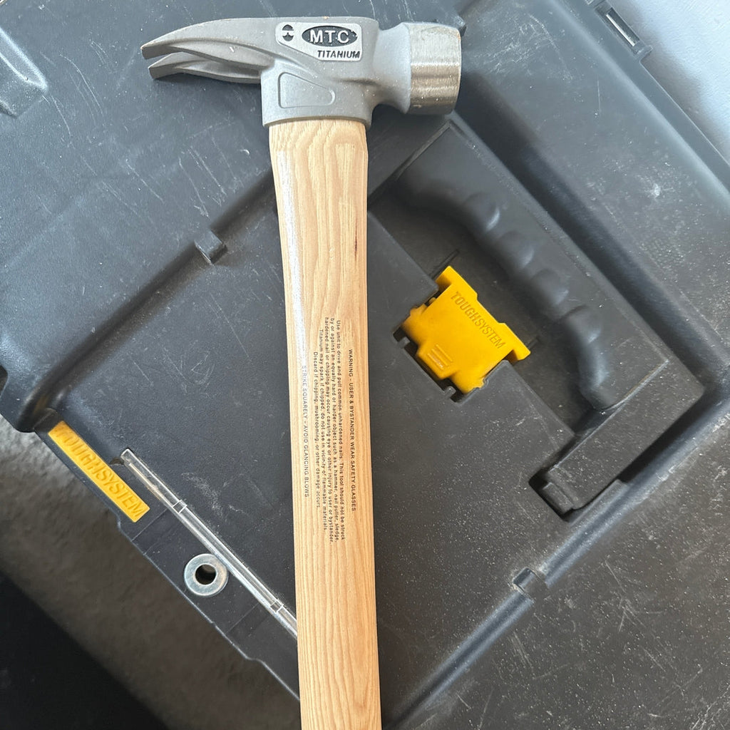 MTC Tools | J4 10oz 14" Titanium Head D Nose Finish Wood Handle