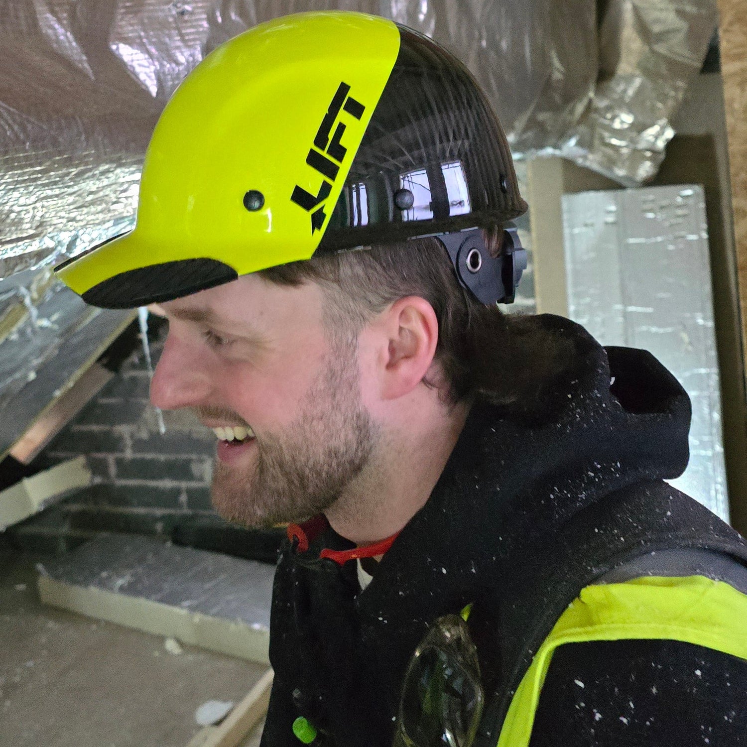 Lift Safety | DAX Carbon Fiber Cap Yellow & Black