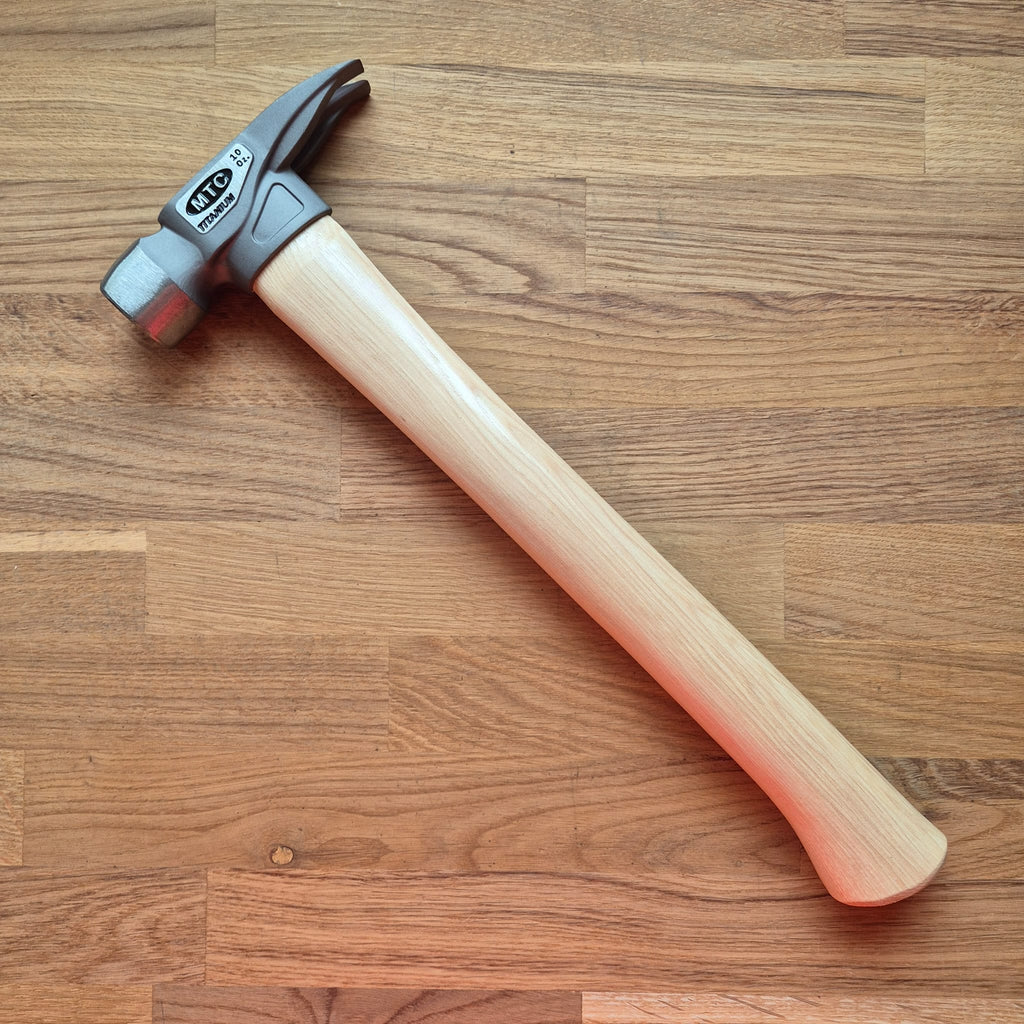 MTC Tools | J4 10oz 14" Titanium Head D Nose Finish Wood Handle