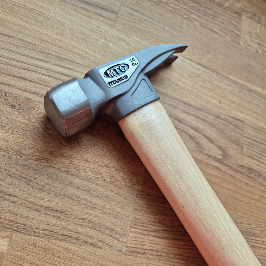 MTC Tools | J4 10oz 14" Titanium Head D Nose Finish Wood Handle