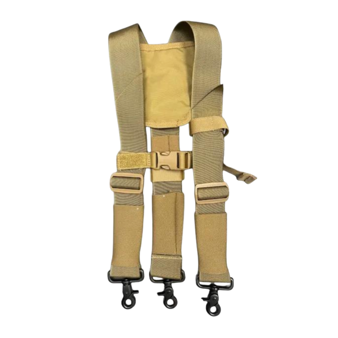 Martinez Tools x Atlas 46 | 3 Point Suspenders in Coyote Brown