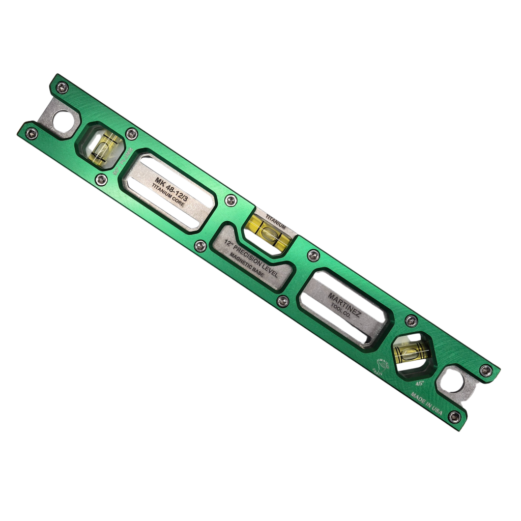 Martinez Tools |  12" Titanium Top View Level