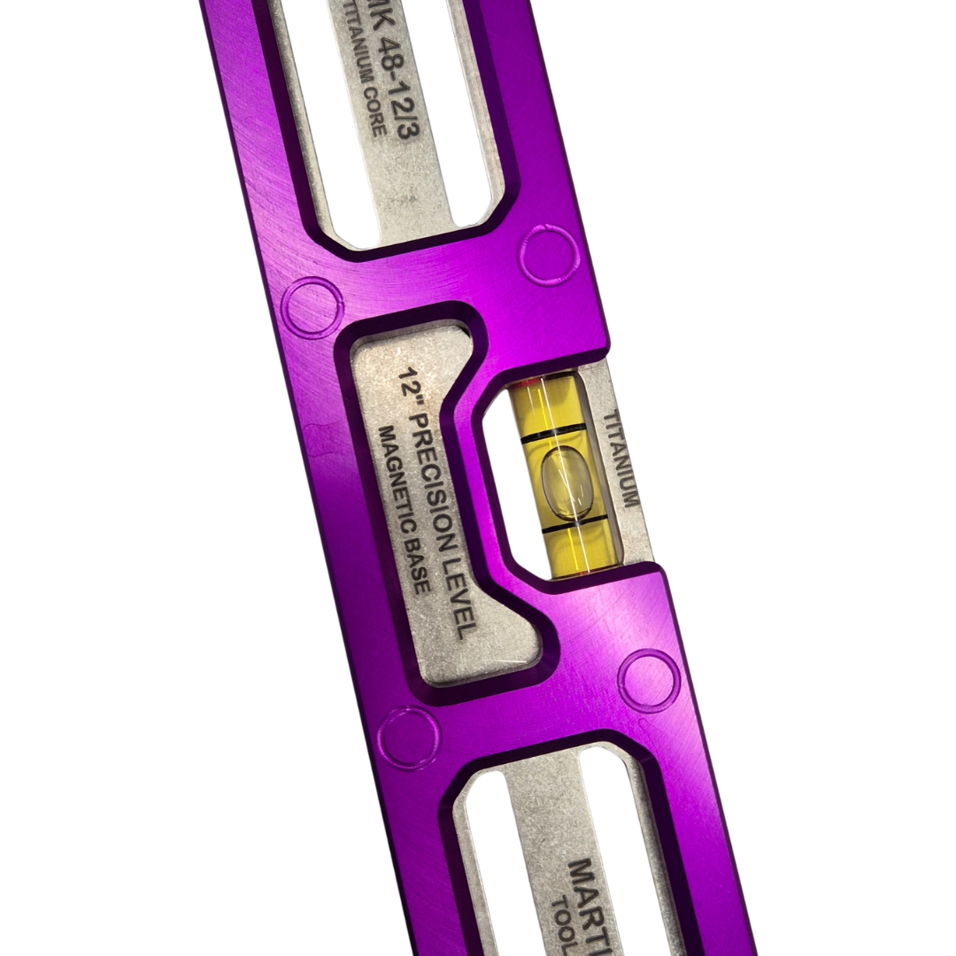 Martinez Tools |  12" Titanium Top View Level