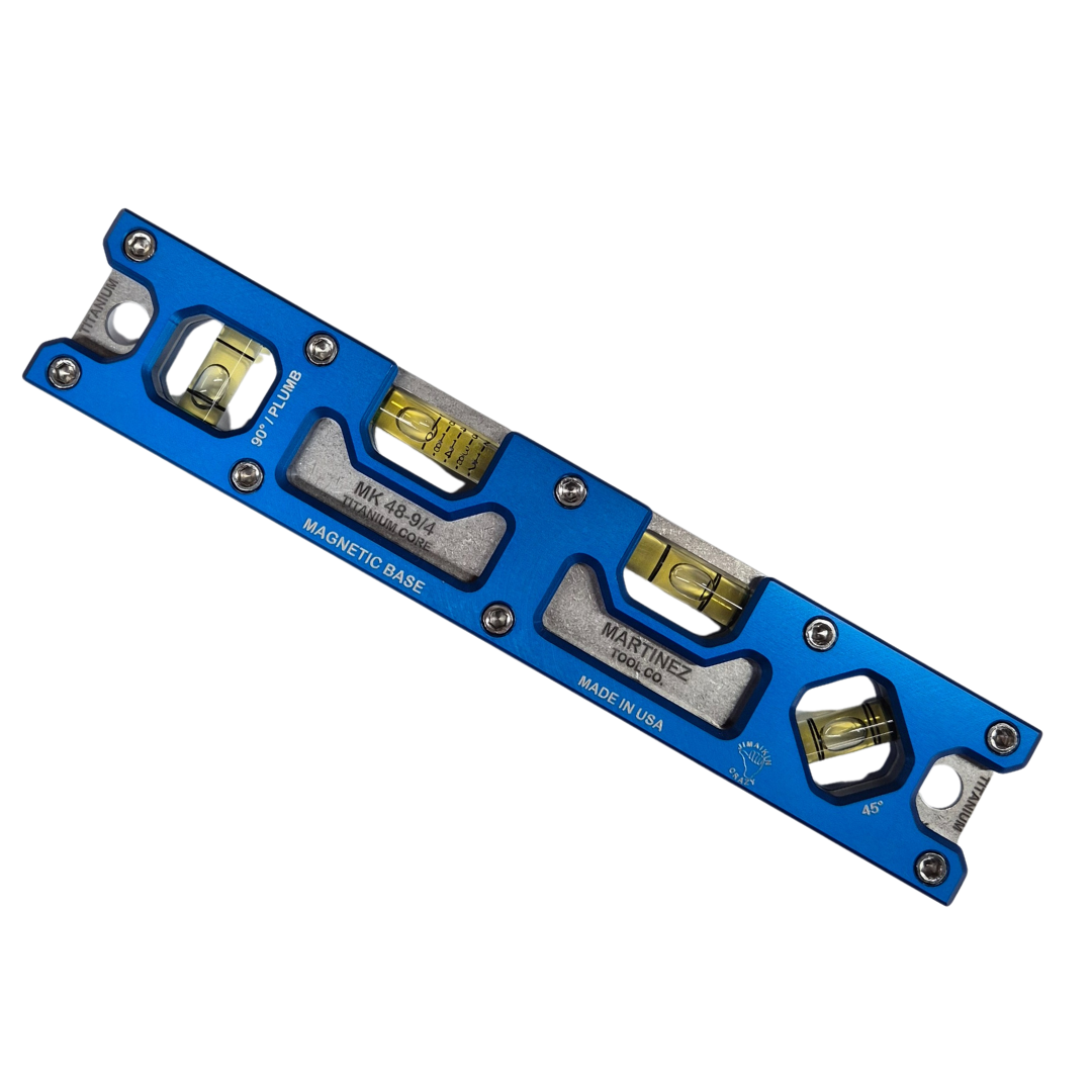 Martinez Tools |  9" Titanium Top View Level