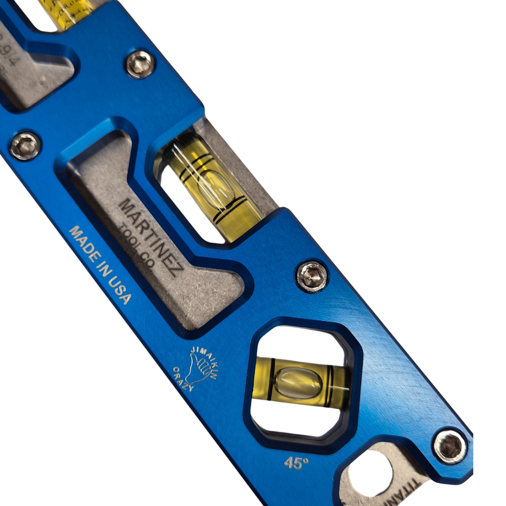 Martinez Tools |  9" Titanium Top View Level