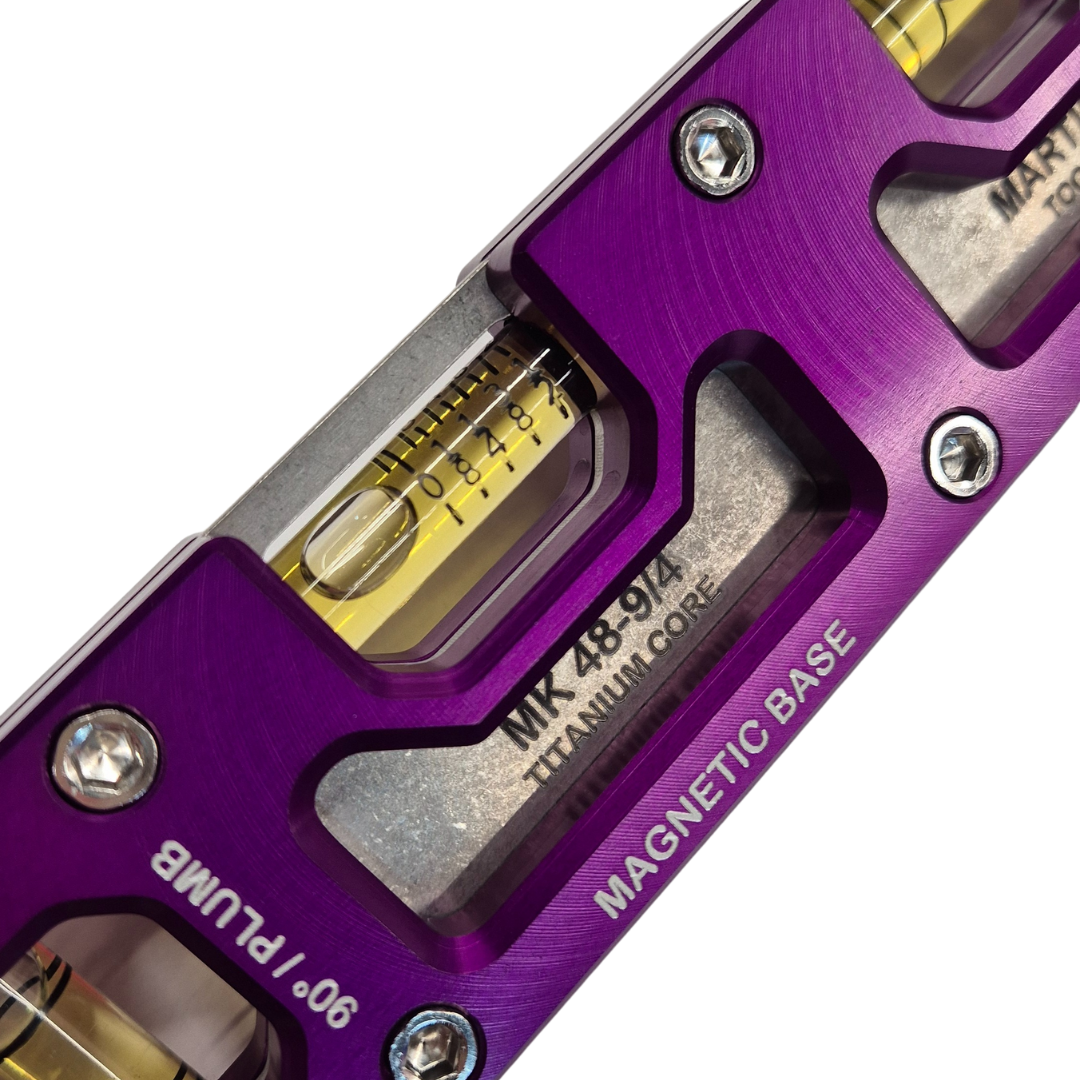 Martinez Tools |  9" Titanium Top View Level