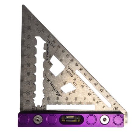 Martinez Tools | Titanium Micro Square with level vial - Metric