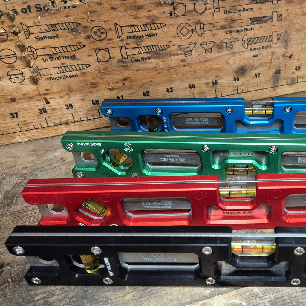 Martinez Tools |  12" Titanium Top View Level