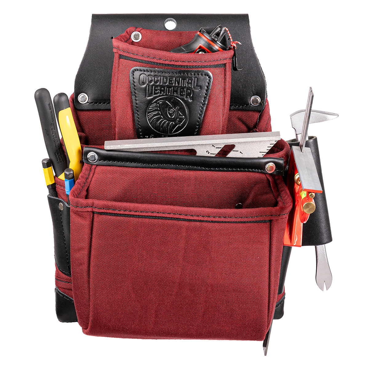 Occidental Leather Toolbelts | R8060 Oxylights 3 pouch fastener bag - Red & Black