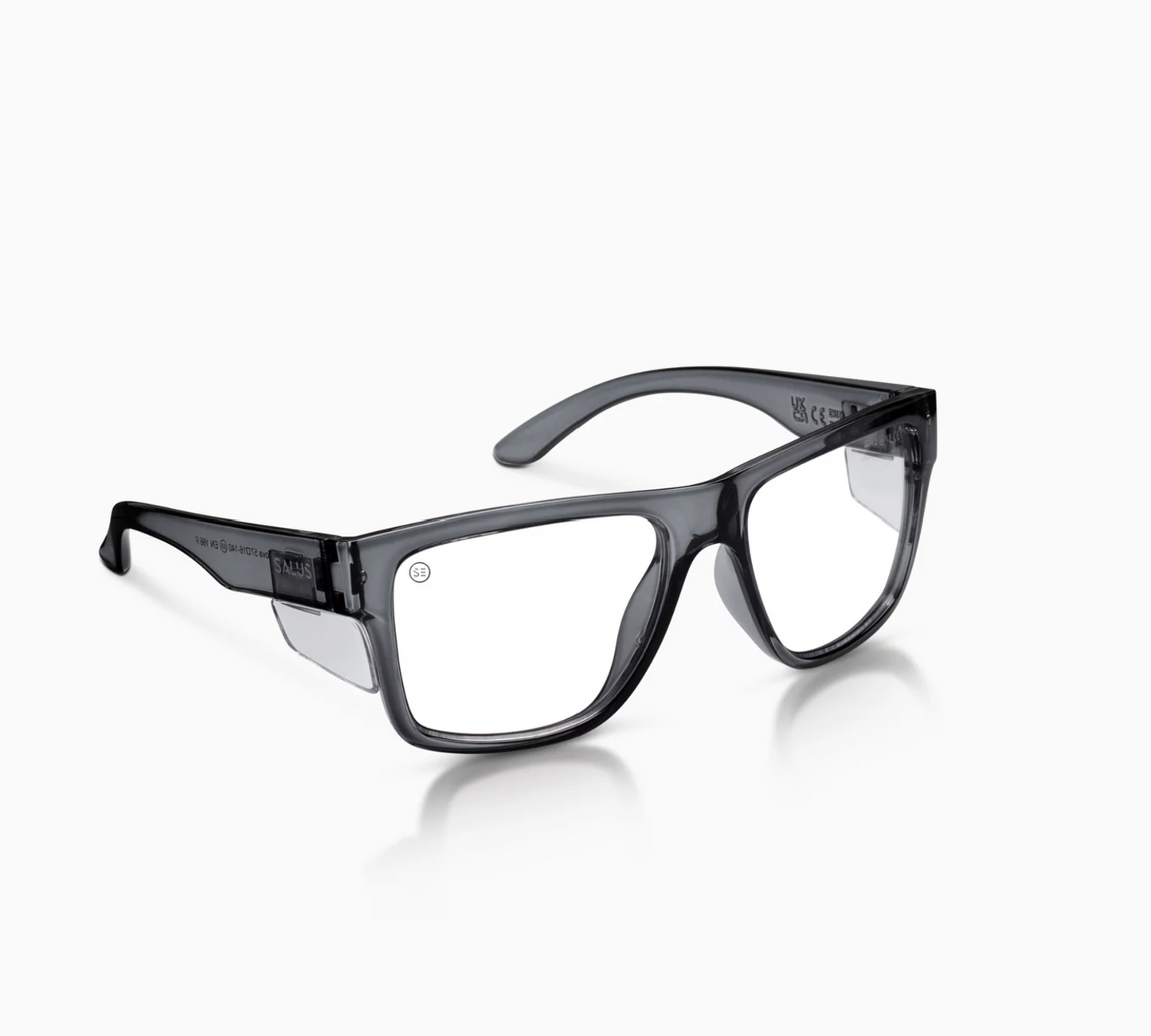 Salus Eyewear | Nova - Smoked Frame - Clear Lens