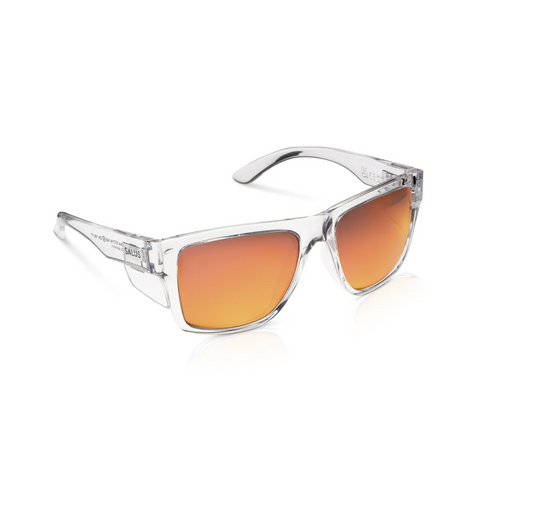 Salus Eyewear | Nova - Clear Frame - Red Polarised Lens