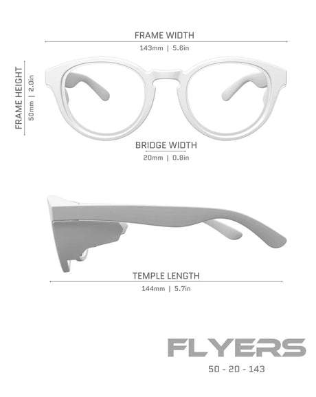 Hyspecs Eyewear | Flyers Clear UV400 Lens