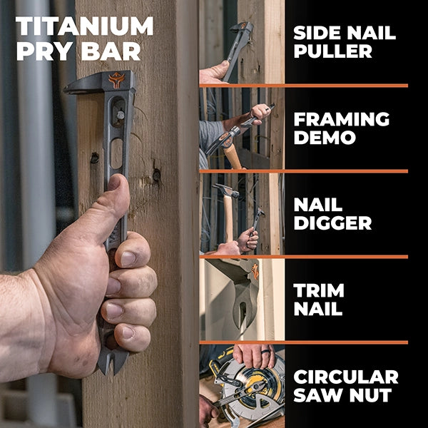 Wrango Tools | 9.5in Titanium Cats Paw Pry Bar