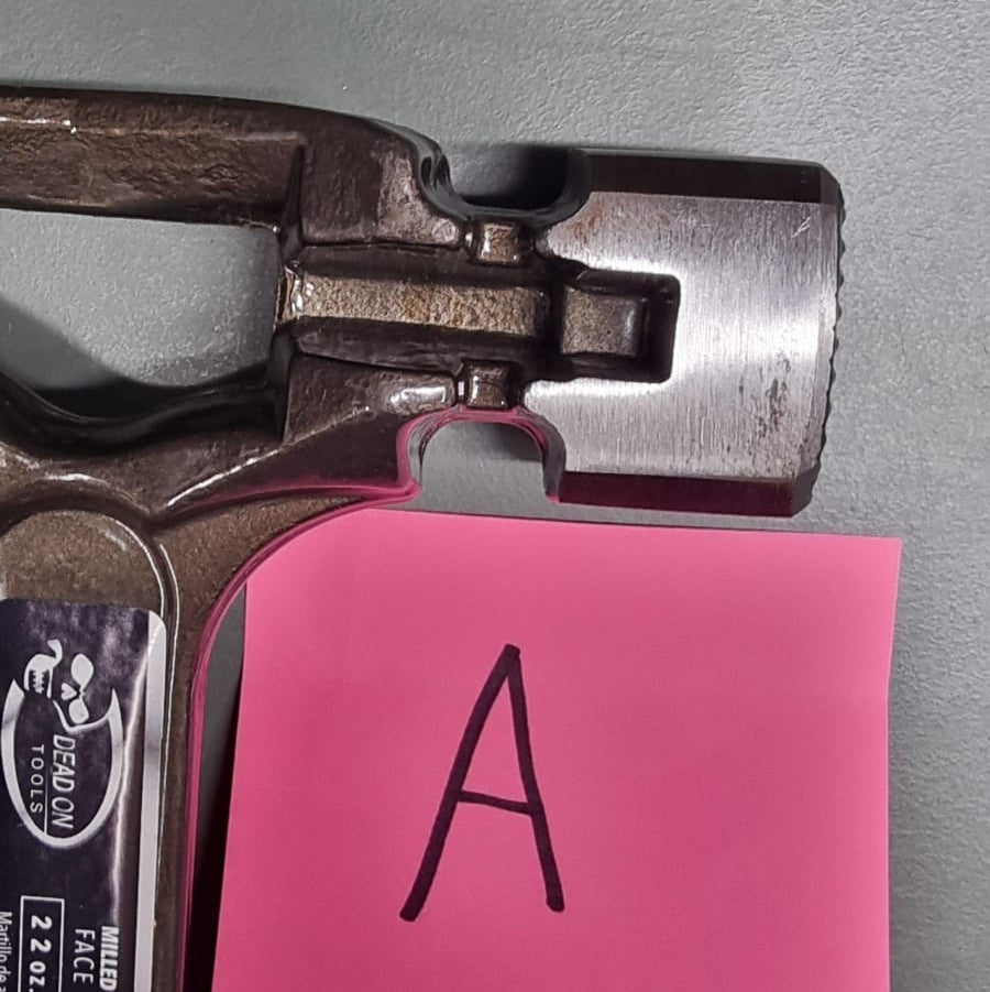 Dead on Tools | 22oz. Milled Face Steel Hammer (Seconds - A)