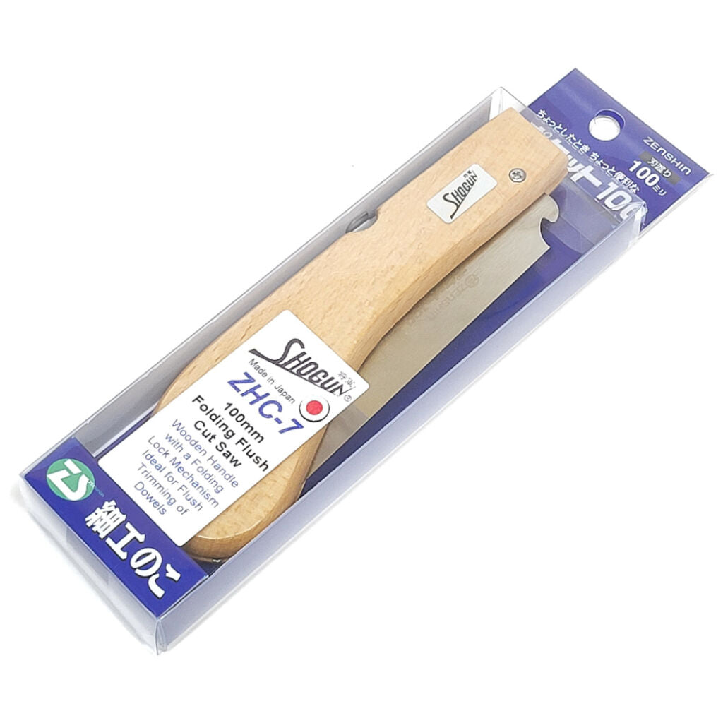 Shogun | Japanese Flush Cut Pull Saw 100mm Length Folding Design