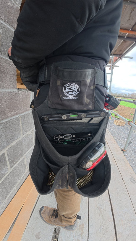 Badger Toolbelts | Carpenter Fastener Bag Side x Side - Badger ToolbeltsTF Tools Ltd