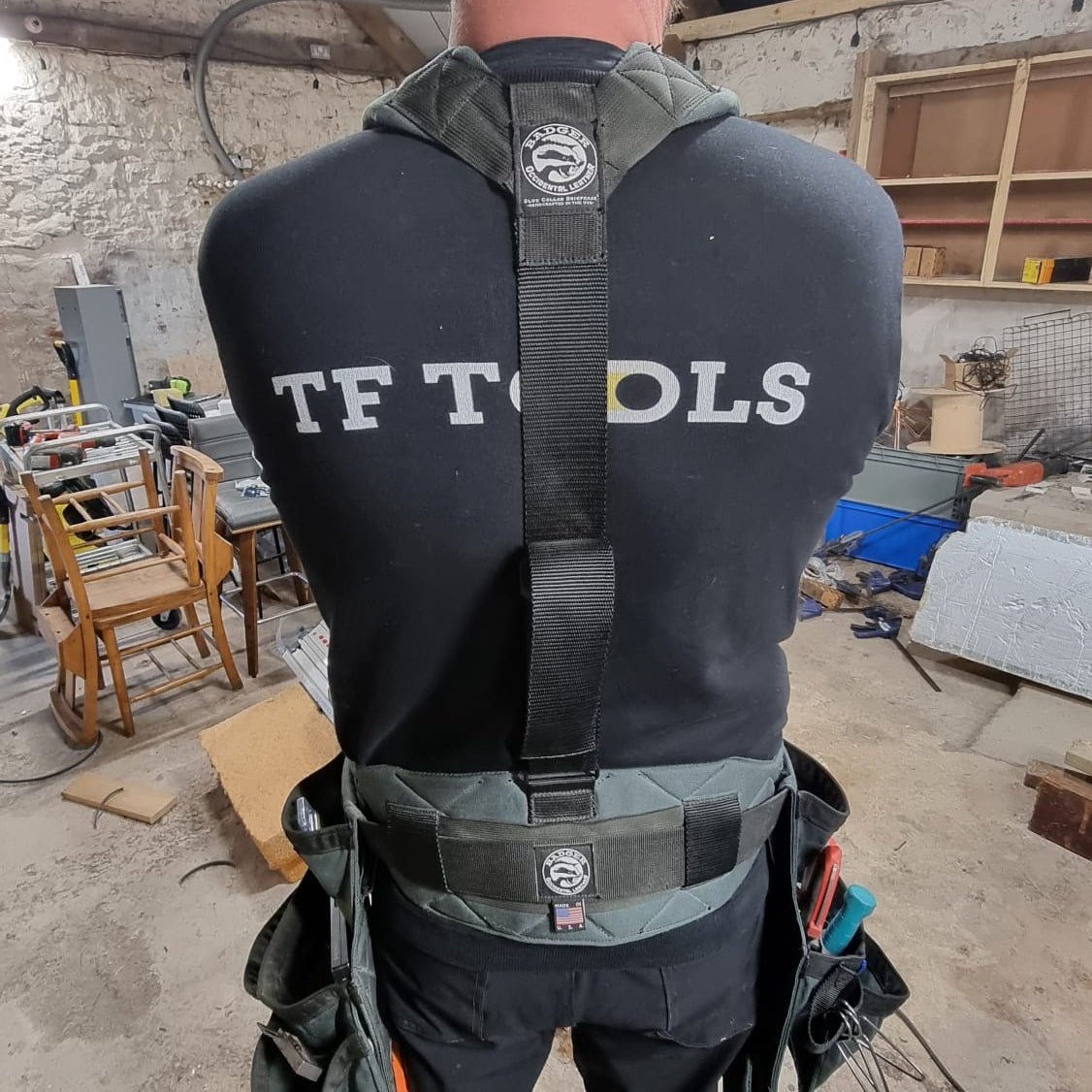 Badger Toolbelts | Suspenders Black - Badger ToolbeltsTF Tools Ltd