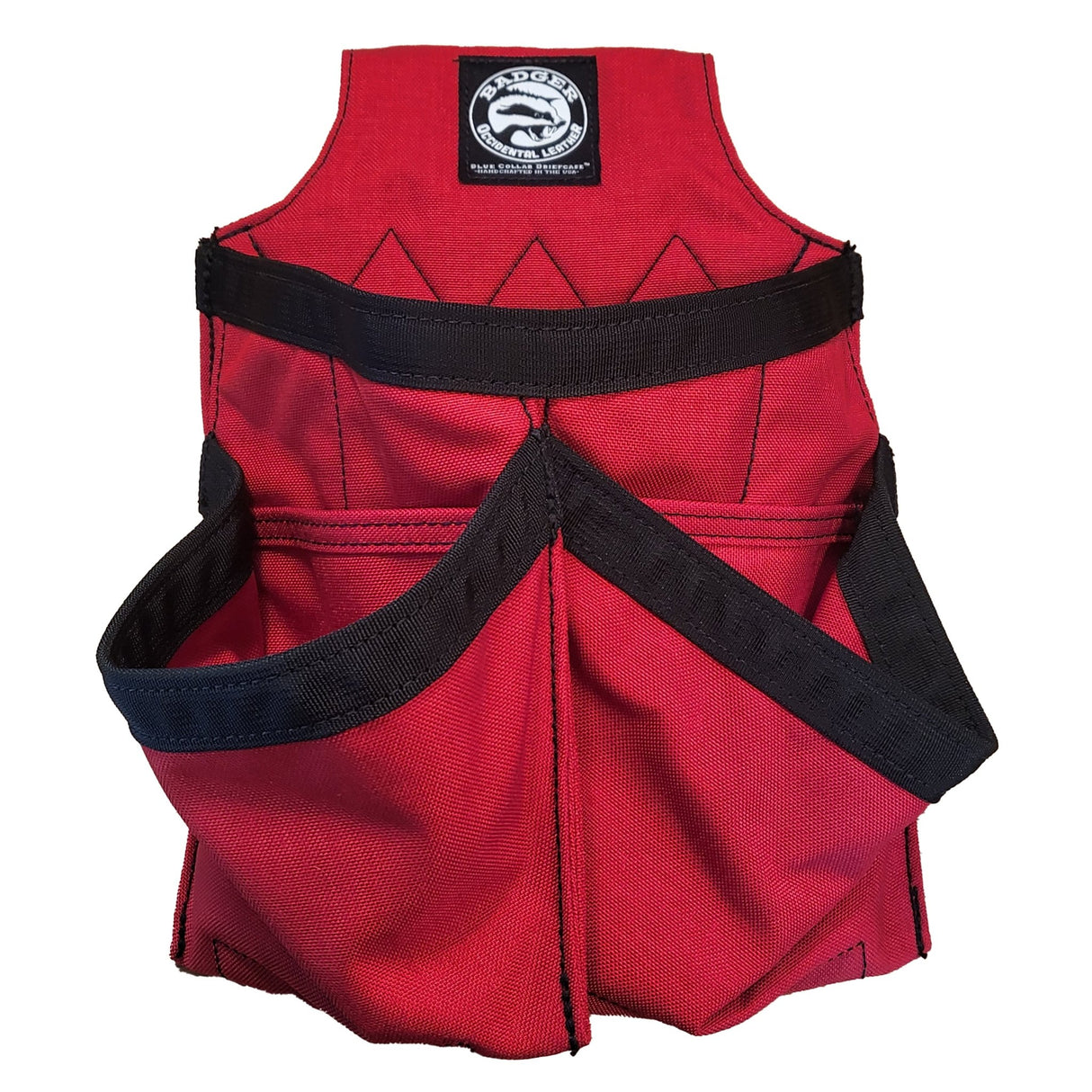 Badger Toolbelts | Trimmer Fastener Bag Side x Side (red) - Badger ToolbeltsTF Tools Ltd