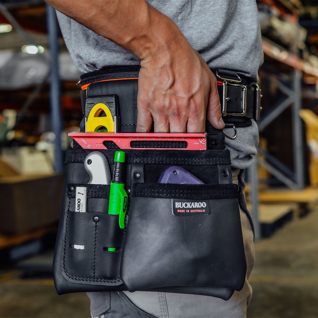 Buckaroo Toolbelts | 2 Pocket & Pouch Nailbag - Buckaroo ToolbeltsTF Tools Ltd