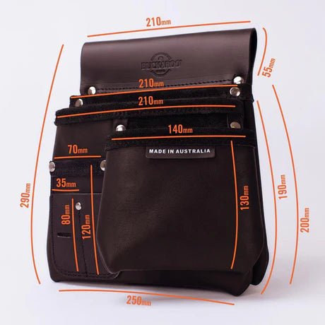 Buckaroo Toolbelts | 2 Pocket & Pouch Nailbag - Buckaroo ToolbeltsTF Tools Ltd