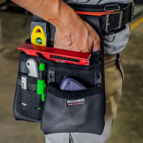 Buckaroo Toolbelts | 2 Pocket & Pouch Nailbag - Buckaroo ToolbeltsTF Tools Ltd