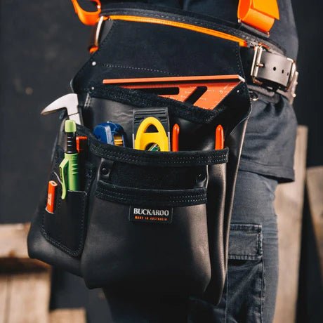 Buckaroo Toolbelts | 3 Pocket Low Drop Bag - Buckaroo ToolbeltsTF Tools Ltd