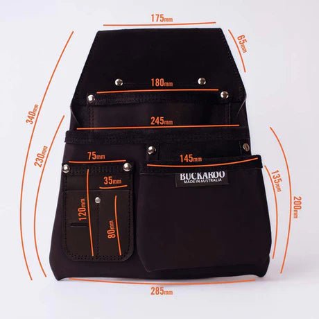 Buckaroo Toolbelts | 3 Pocket Low Drop Bag - Buckaroo ToolbeltsTF Tools Ltd